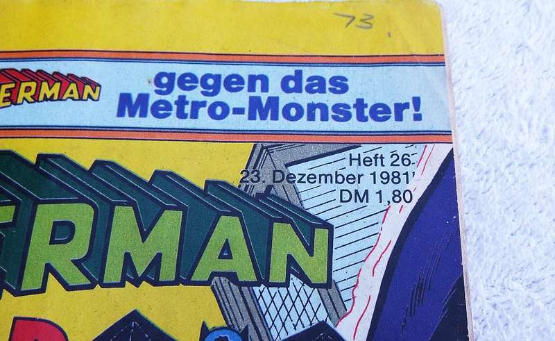 1981 GERMAN SUPERMAN / BATMAN COMIC #26