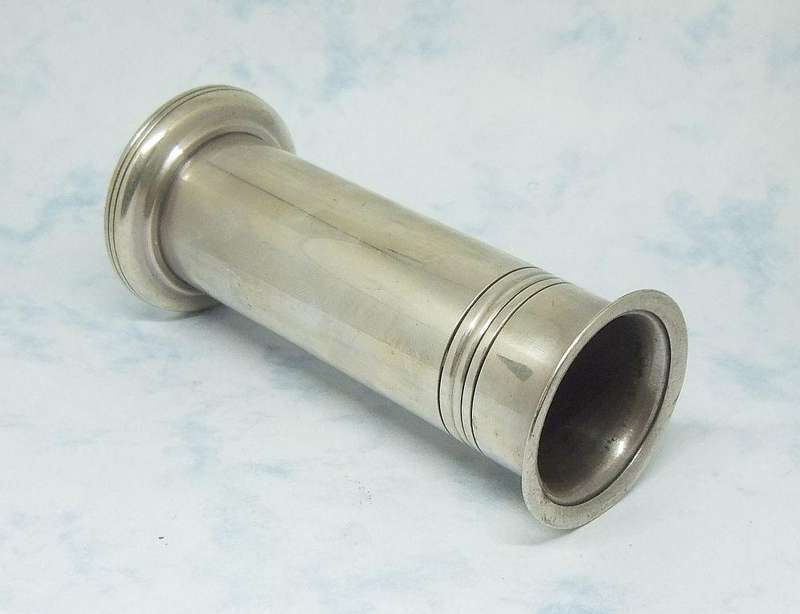 A SUPERIOR QUALITY FRENCH SILVERPLATE SPILL VASE AND PATE KNIFE BY CHRISTOFLE