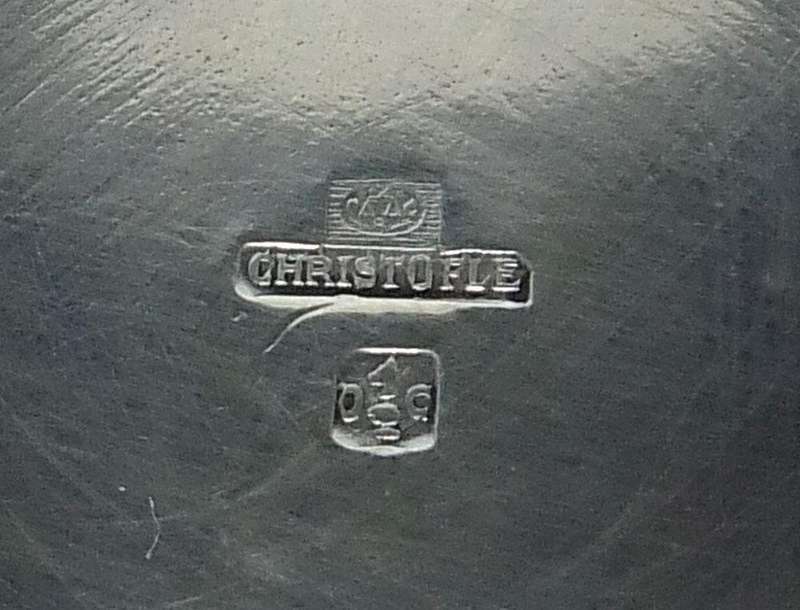 A SUPERIOR QUALITY FRENCH SILVERPLATE SPILL VASE AND PATE KNIFE BY CHRISTOFLE