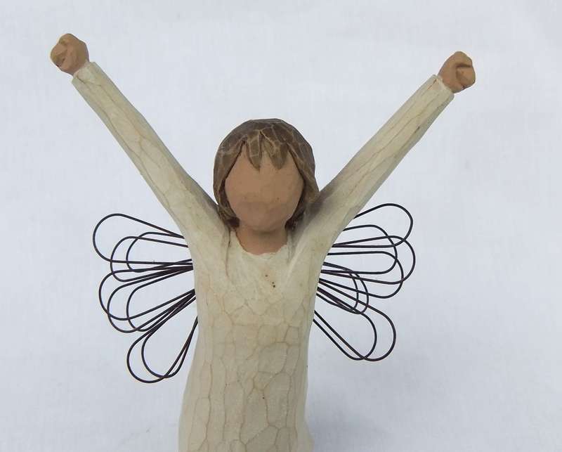 A SPECIAL FIGURINE ENTITLED "COURAGE" MADE FOR WILLOW TREE DESIGNED BY SUSAN LORDI 2004