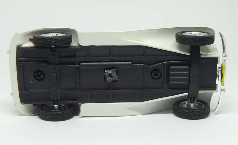 A 1:43 SCALE DIE CAST METAL MODEL OF THE MP LAFER WITH DRIVER