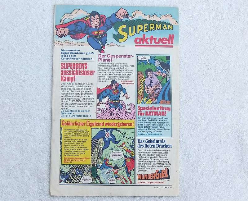 1981 GERMAN SUPERMAN / BATMAN COMIC #26