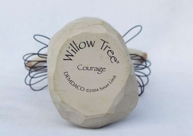 A SPECIAL FIGURINE ENTITLED "COURAGE" MADE FOR WILLOW TREE DESIGNED BY SUSAN LORDI 2004