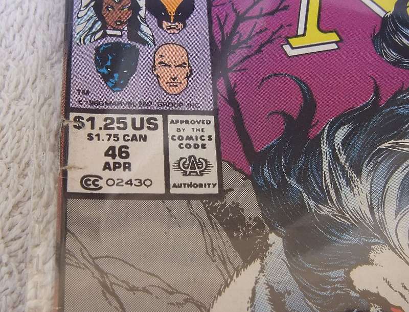 1990 MARVEL COMICS - X-MEN CLASSIC #46