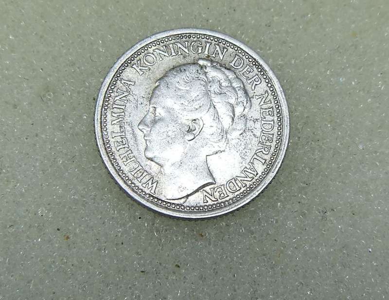 1939 TEN CENTS COIN - NETHERLANDS - SILVER