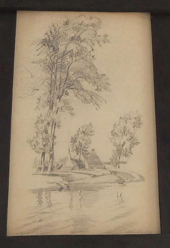 AN ORIGINAL SKETCH BY HEDWIG BRECHER EIBUSCHITZ - UNFRAMED