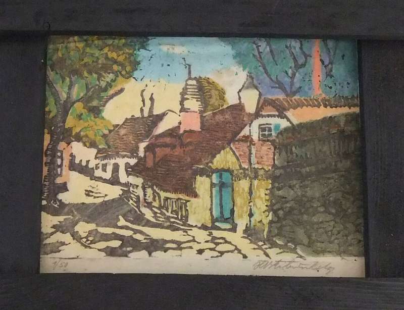 AN ORIGINAL ETCHING BY HEDWIG BRECHER EIBUSCHITZ - UNFRAMED