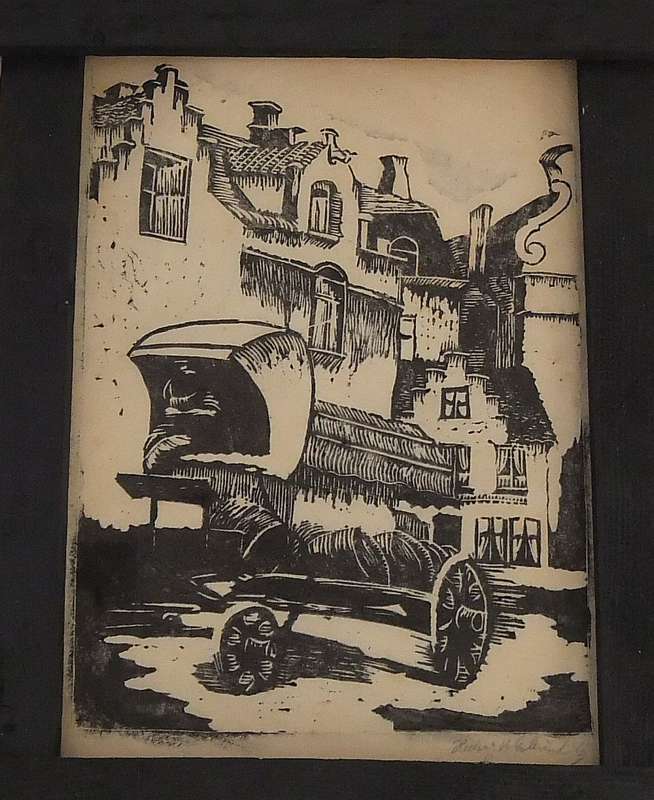 AN ORIGINAL ETCHING BY HEDWIG BRECHER EIBUSCHITZ - UNFRAMED