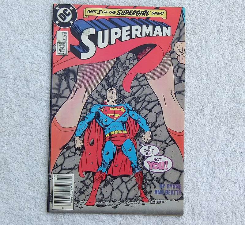 1988 DC COMICS - SUPERMAN #21 ( PART 1 OF THE SUPERGIRL SAGA ! )
