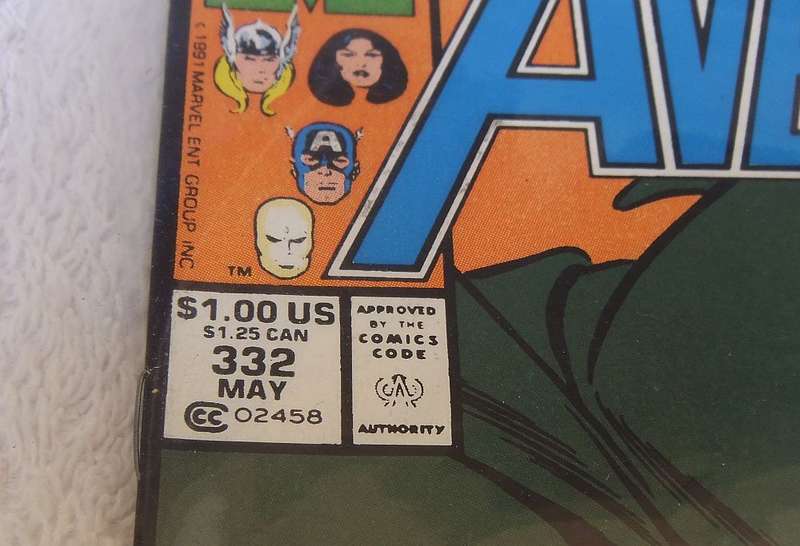 MARVEL COMICS - 1991 THE AVENGERS #332