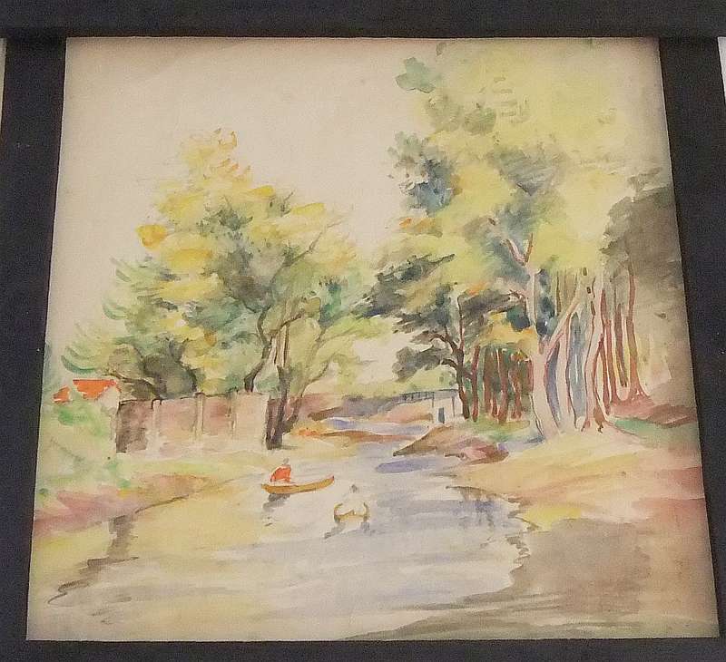 AN ORIGINAL WATERCOLOUR PAINTING BY HEDWIG BRECHER EIBUSCHITZ - UNFRAMED