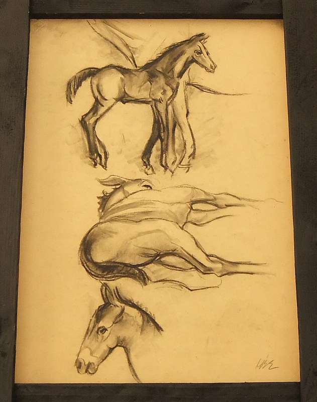 AN ORIGINAL SKETCH BY HEDWIG BRECHER EIBUSCHITZ - UNFRAMED