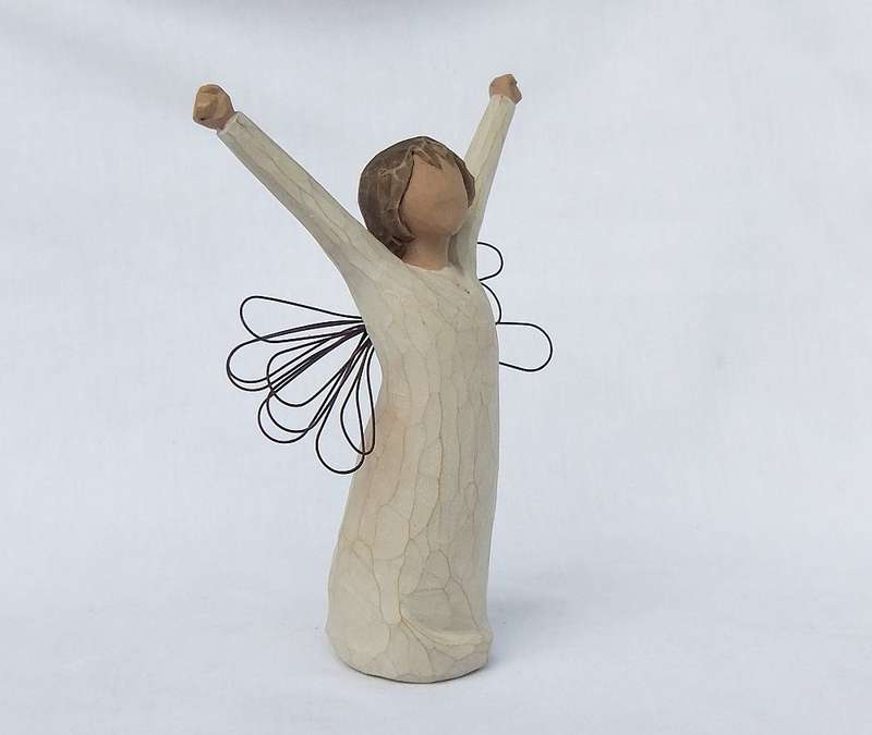 A SPECIAL FIGURINE ENTITLED "COURAGE" MADE FOR WILLOW TREE DESIGNED BY SUSAN LORDI 2004