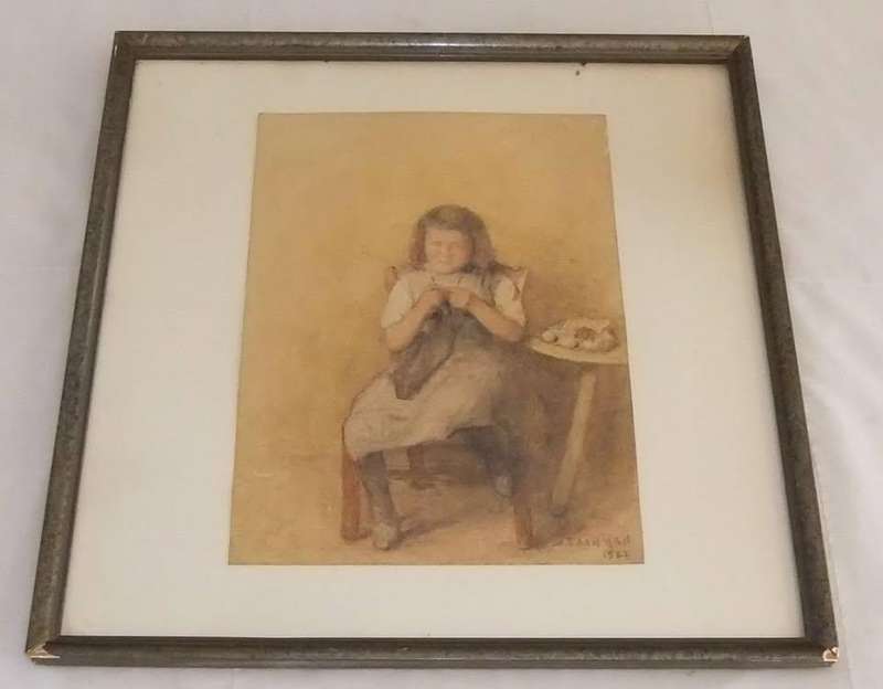 An original watercolour painting by Dutch artist Jaacob Taanman ( 1836 - 1923 )