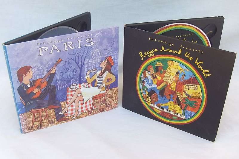 2 CD LOT !! PARIS & REGGAE AROUND THE WORLD BY PUTUMAYO WORLD MUSIC !! FREE COMBINING !!