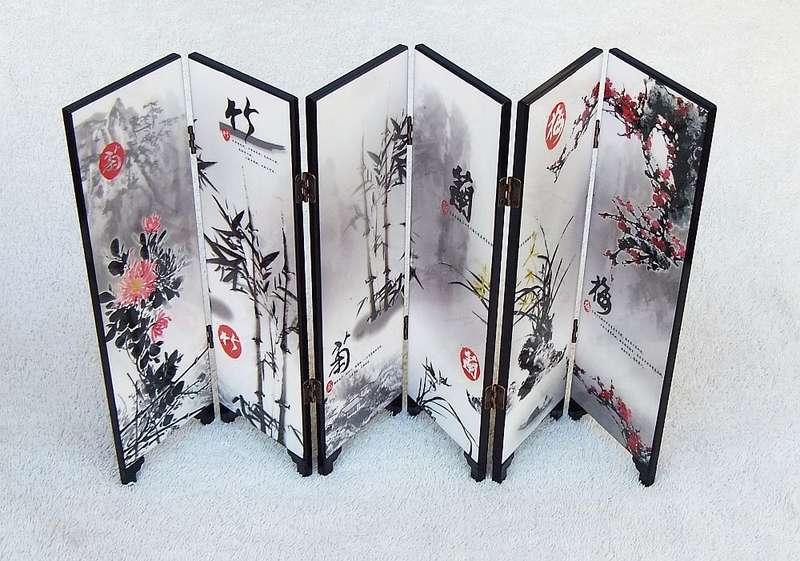 WOW !! A STUNNING CHINESE "IMITATION OF AN ANCIENT SMALL SCREEN" IN ORIGINAL BOX !! GREAT FIND !!