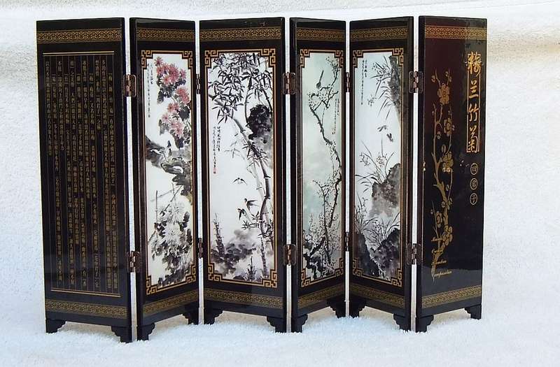 WOW !! A STUNNING CHINESE "IMITATION OF AN ANCIENT SMALL SCREEN" IN ORIGINAL BOX !! GREAT FIND !!