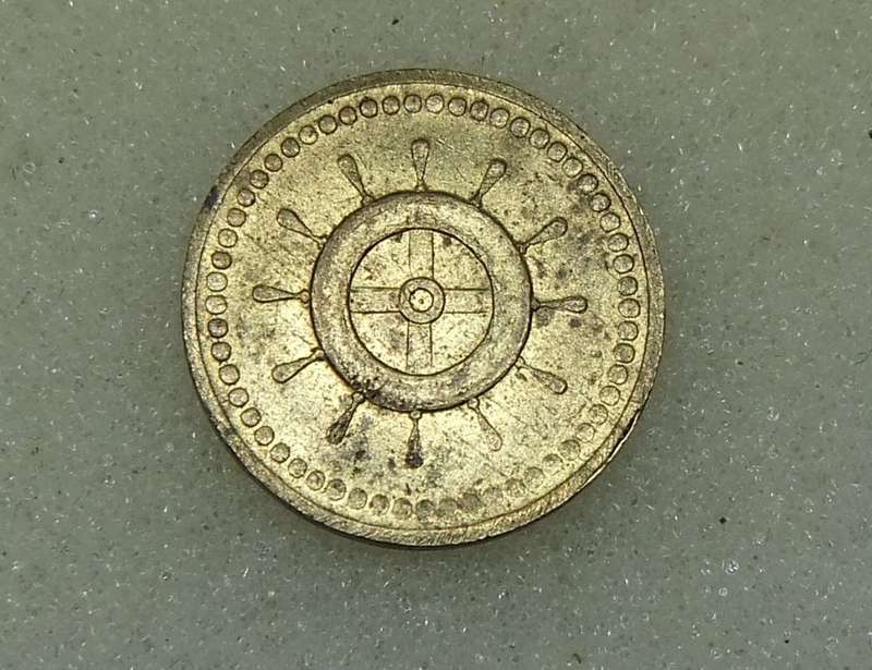 AN OLD FRENCH TOKEN ( 20 CENTS TO CONSUME )