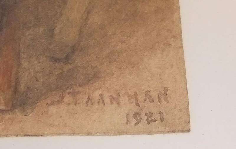 An original watercolour painting by Dutch artist Jaacob Taanman ( 1836 - 1923 )