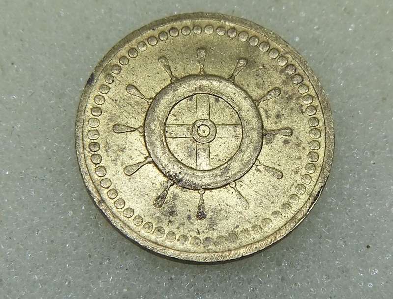 AN OLD FRENCH TOKEN ( 20 CENTS TO CONSUME )
