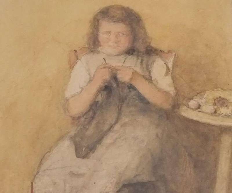 An original watercolour painting by Dutch artist Jaacob Taanman ( 1836 - 1923 )