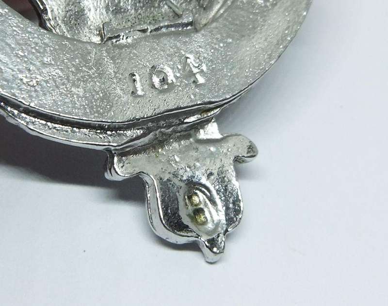 A VERY COOL VINTAGE SCOTTISH SOLID METAL KILT OR CLAN PIN / BROOCH IN EXCELLENT CONDITION