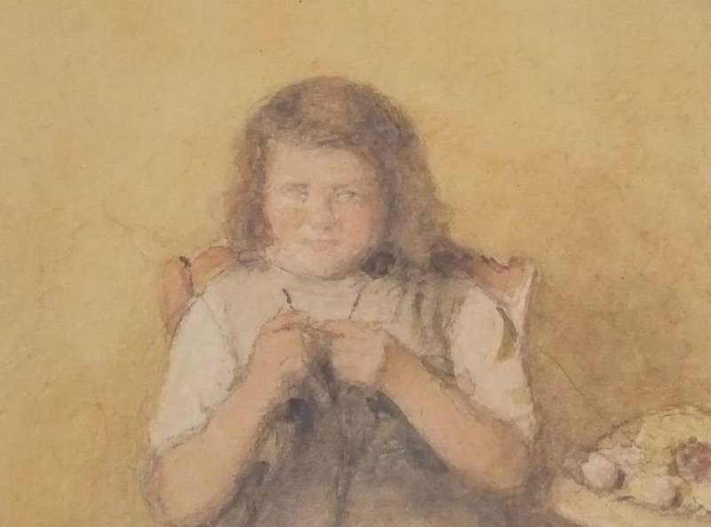 An original watercolour painting by Dutch artist Jaacob Taanman ( 1836 - 1923 )