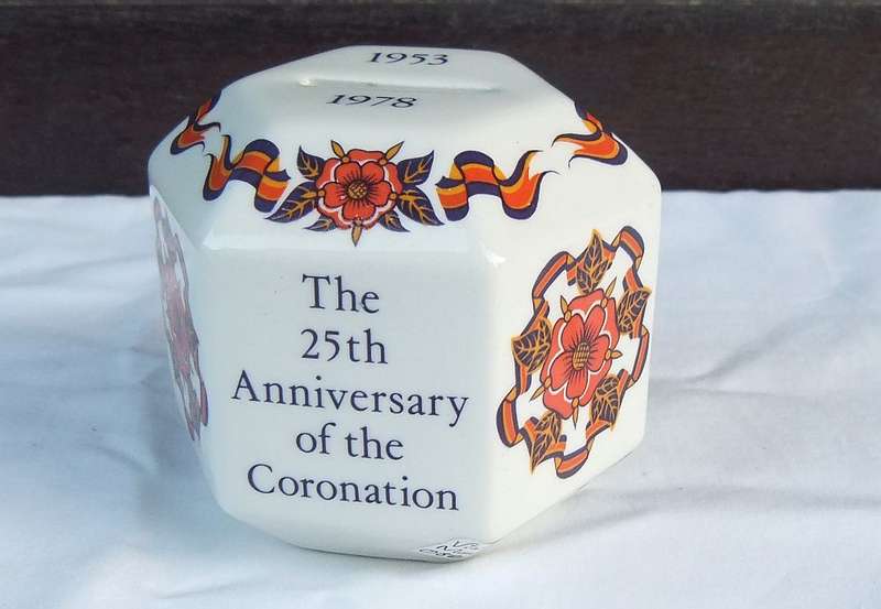 TOO SWEET !! THREE VINTAGE MONEY BOXES - TIN METAL , ROYAL COMMEMORATIVE AND A 1977 PADDINGTON
