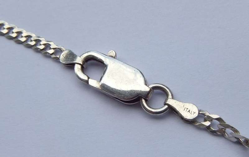 AN AWESOME EXTRA LONG SOLID STERLING SILVER NECKLACE WITH AN OVERSIZED STRONG CLASP !! WOW !!
