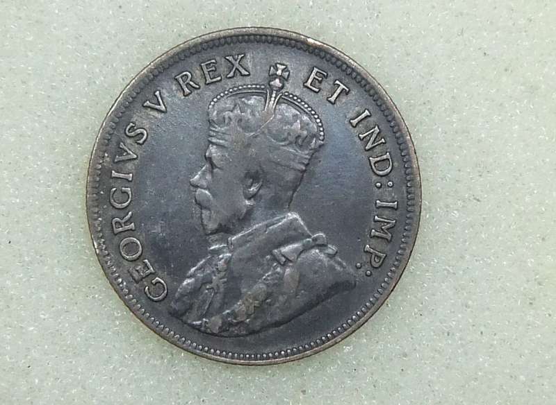 1922 EAST AFRICA 1 SHILLING COIN - 25% SILVER