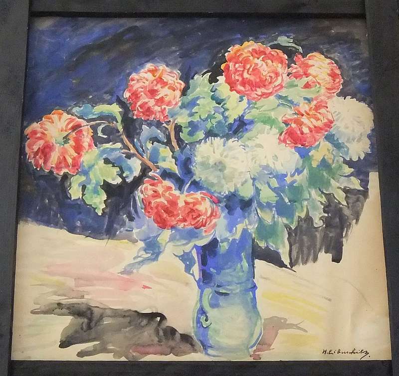 AN ORIGINAL WATERCOLOUR PAINTING BY HEDWIG BRECHER EIBUSCHITZ - UNFRAMED