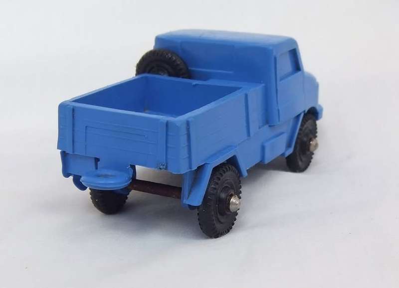 AN AWESOME VINTAGE RUBBER MERCEDES BENZ UNIMOG - MADE IN GERMANY