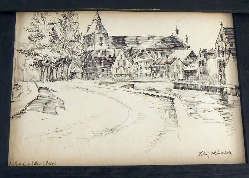 AN ORIGINAL SKETCH BY HEDWIG BRECHER EIBUSCHITZ - UNFRAMED