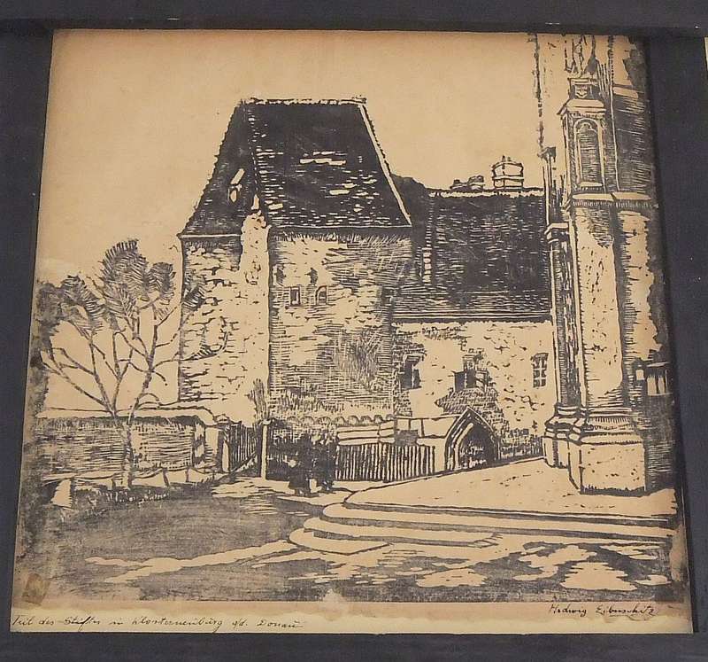 AN ORIGINAL SIGNED ETCHING BY HEDWIG BRECHER EIBUSCHITZ - UNFRAMED