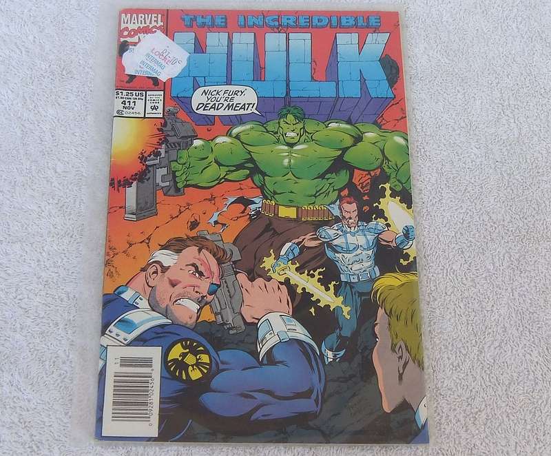 1993 MARVEL COMICS - THE INCREDIBLE HULK #411 ( NICK FURY )