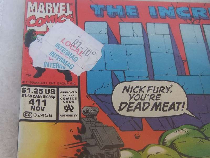 1993 MARVEL COMICS - THE INCREDIBLE HULK #411 ( NICK FURY )