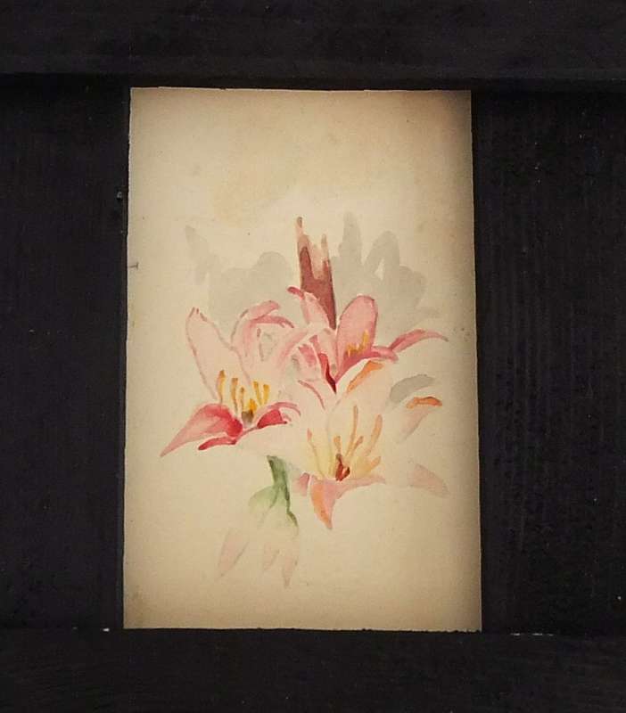 ELEVEN ORIGINAL SMALL FLORAL WATERCOLOR PAINTINGS BY HEDWIG BRECHER EIBUSCHITZ - UNFRAMED