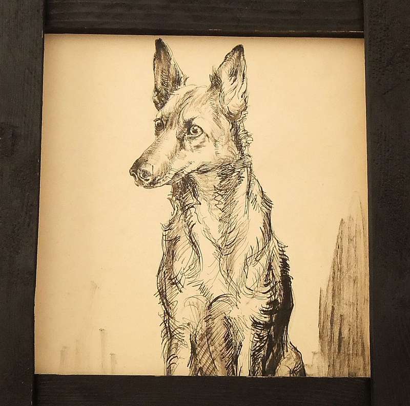 AN ORIGINAL SKETCH BY HEDWIG BRECHER EIBUSCHITZ - UNFRAMED