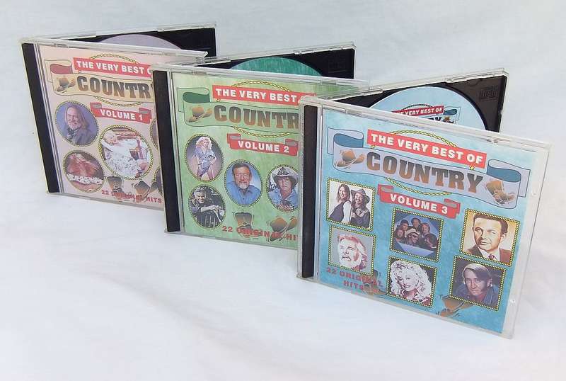 3 CD LOT !! THE VERY BEST OF COUNTRY VOLUME ONE , TWO & THREE - 66 SONGS - VARIOUS ARTISTS !!