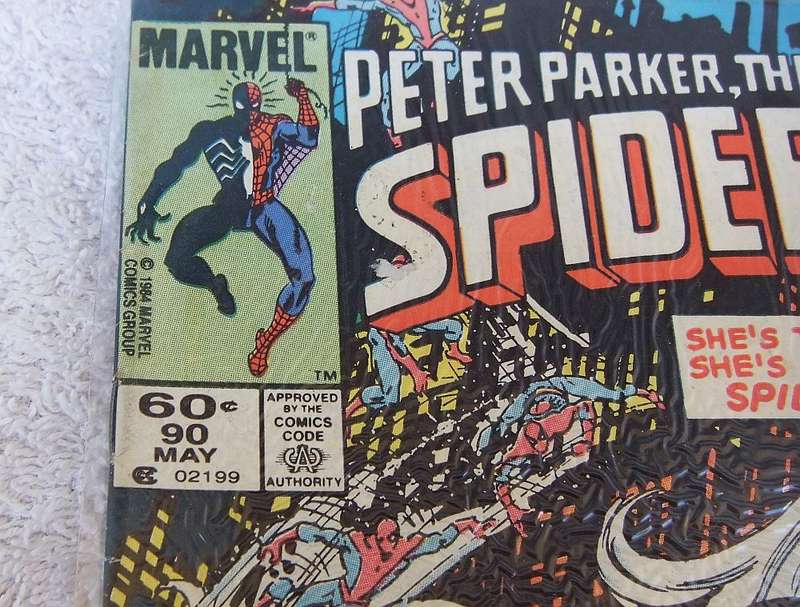 1984 MARVEL - PETER PARKER , THE SPECTACULAR SPIDER-MAN #90 ( BLACK CAT )