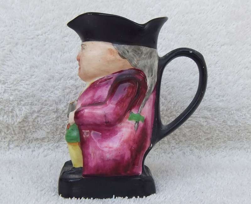 AN AWFULLY CUTE OLD DRINKING & SMOKING CHARACTER TOBY JUG BY DENTON CHINA OF ENGLAND