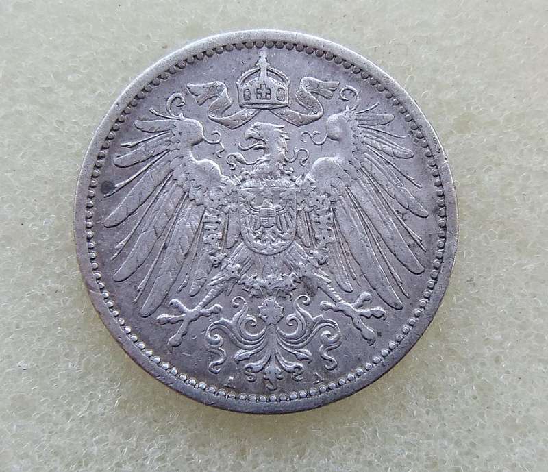 1896 DEUTSCHES REICH 1 MARK COIN - SILVER COIN