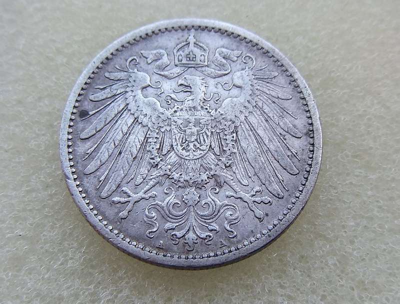 1896 DEUTSCHES REICH 1 MARK COIN - SILVER COIN