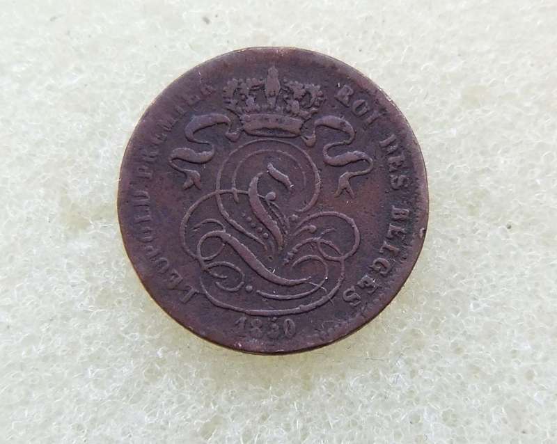 1850 BELGIUM 1 CENT COIN