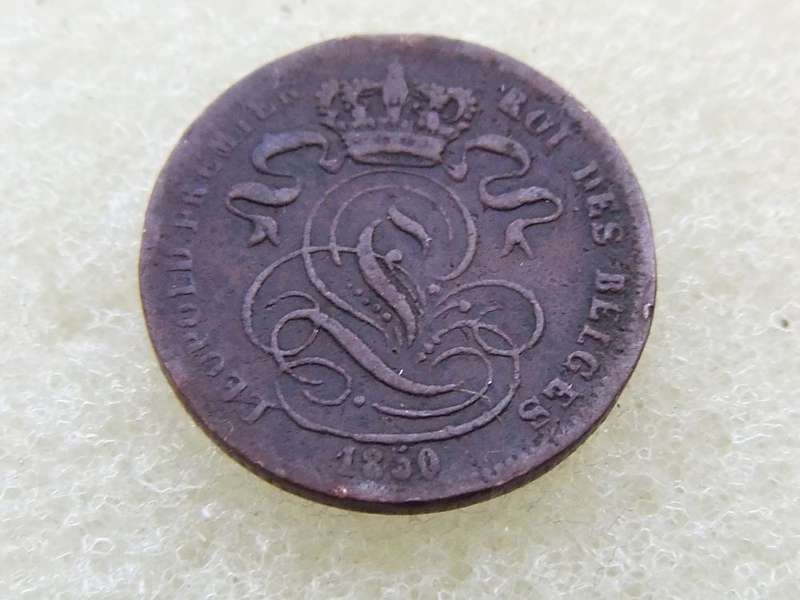 1850 BELGIUM 1 CENT COIN