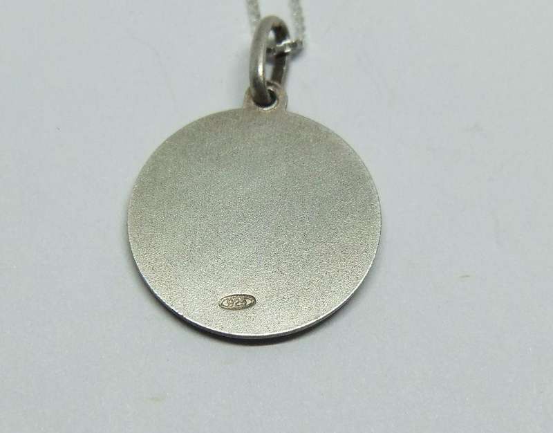 A TOTALLY COOL VINTAGE STERLING SILVER LEO LION PENDANT WITH A 42 CM STERLING SILVER NECKLACE !! WOW