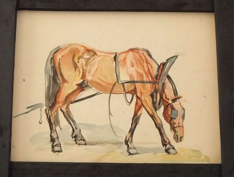 AN ORIGINAL WATERCOLOUR PAINTING BY HEDWIG BRECHER EIBUSCHITZ - UNFRAMED