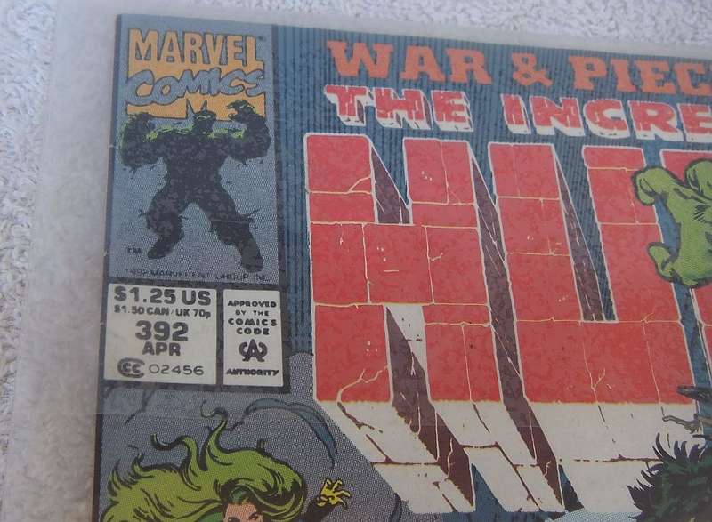 1992 MARVEL COMICS - THE INCREDIBLE HULK #392 ( AT ODDS WITH X-FACTOR )