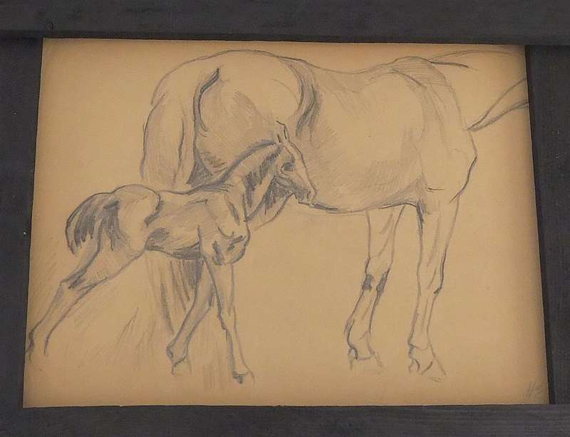 AN ORIGINAL SKETCH BY HEDWIG BRECHER EIBUSCHITZ - UNFRAMED