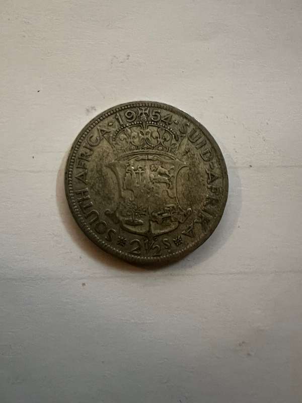 1954 2½ Shillings - Elizabeth II 1st portrait